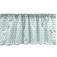 thumbnail image 1 of Ambesonne Mint Window Valance, Doodle Abstract Soft Bubbles, 54" X 12", Seafoam and White, 1 of 3