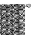 thumbnail image 1 of Ambesonne Modern 4-Panel Curtains, Intersecting Streaks Pattern, 56"x95", Dimgray Charcoal Grey, 1 of 1
