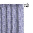 thumbnail image 1 of Ambesonne Modern 4-Panel Curtains, Irregular Geometric Forms, 56"x84", Ceil Blue Lavender Blue, 1 of 4