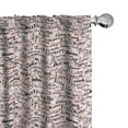 thumbnail image 1 of Ambesonne Modern Window Curtains, Popular Fashion Words, Each 28" W x 84" L, Red Black and White, 1 of 4