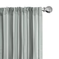 thumbnail image 1 of Ambesonne Modern Window Curtains, Thin and Bold Stipes, Each 28" W x 84" L, Pale Sage Green White, 1 of 5