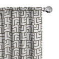 thumbnail image 1 of Ambesonne Modern 4-Panel Curtains, Vintage Maze Lines, 56"x84", Sage Green and White, 1 of 4
