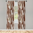 thumbnail image 1 of Ambesonne Modern Art Curtains, Grunge Art Effect Print, Pair of 28"x63", Paprika White, 1 of 2