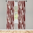 thumbnail image 1 of Ambesonne Modern Art Curtains, Grunge Art Effect Print, Pair of 28"x95", Chocolate White, 1 of 2