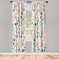 thumbnail image 1 of Ambesonne Modern Art Curtains, Grunge Polka Dots Print, Pair of 28"x95", Jade Green, 1 of 2