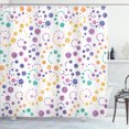 thumbnail image 1 of Ambesonne Modern Art Shower Curtain, Grunge Polka Dots Print, 69"Wx75"L, Pale Eggplant, 1 of 1