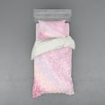 thumbnail image 1 of Ambesonne Modern Bedding Set 3 Pcs, Abstract Disco Ball Pattern, Twin, Pale Pink Pale Pink, 1 of 2