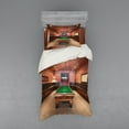 thumbnail image 1 of Ambesonne Modern Bedding Set 3 Pcs, Pool Table Billiard, Twin, Cinnamon Brown Green, 1 of 2