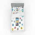 thumbnail image 1 of Ambesonne Modern Bedding Set 3 Pcs, Smartphone Multimedia, Twin XL, Multicolor, 1 of 3