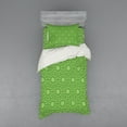 thumbnail image 1 of Ambesonne Modern Bedding Set 3 Pcs, Stars Geometric Shapes, Twin XL, Lime Green, 1 of 3