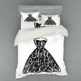 thumbnail image 1 of Ambesonne Modern Bedding Set 4 Pcs, Positive Words on Hanger, Queen, Brown White, 1 of 2