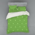 thumbnail image 1 of Ambesonne Modern Bedding Set 4 Pcs, Stars Geometric Shapes, Queen, Lime Green, 1 of 2