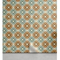 thumbnail image 1 of Ambesonne, Modern Boho Peel & Stick Wallpaper for Home, Mid Century Flowers Art, 13"x36", Burnt Sienna Cadet Blue, 1 of 5