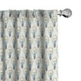 thumbnail image 1 of Ambesonne Modern Curtains, Electric Lamp Beams Graphic, Pair of 28"x63", Ivory Multicolor, 1 of 5