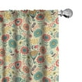 thumbnail image 1 of Ambesonne Modern Curtains, Flower Bouquet Botany, Pair of 28"x95", Multicolor, 1 of 5
