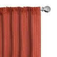 thumbnail image 1 of Ambesonne Modern Curtains, Hand Made Old Knitting, Pair of 28"x63", Scarlet Black and Red, 1 of 5