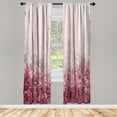thumbnail image 1 of Ambesonne Modern Curtains, Ocean Sailor Themed Pattern, Pair of 28"x63", Dried Rose, 1 of 2