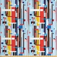thumbnail image 1 of Ambesonne Modern Fabric by the Yard Upholstery, Colorful Digital Stripes, 5 Yards, Multicolor, 1 of 4