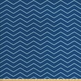 thumbnail image 1 of Ambesonne Modern Fabric by the Yard Upholstery, Zigzags Blue Chevron Lines, 3 Yards, Pale Blue and Dark Blue, 1 of 4