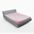 thumbnail image 1 of Ambesonne Modern Fitted Sheet, Abstract Disco Ball Pattern, Full Size, Pale Pink Pale Pink, 1 of 2