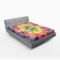 thumbnail image 1 of Ambesonne Modern Fitted Sheet, Balls Circular Hoop, Queen Size, Multicolor, 1 of 3