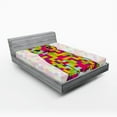 thumbnail image 1 of Ambesonne Modern Fitted Sheet, Cat Digital Colors, Queen Size, Multicolor, 1 of 2
