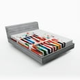 thumbnail image 1 of Ambesonne Modern Fitted Sheet, Music Theme Grungy, Full Size, Multicolor, 1 of 2