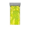 thumbnail image 1 of Ambesonne Modern Fitted Sheet & Pillow Sham Set, Butterfly Shapes Dots, Twinxl, Pale Green Yellow, 1 of 2