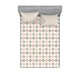 thumbnail image 1 of Ambesonne Modern Fitted Sheet & Pillow Sham Set, Hexagonal Shaped Lines, Full, Multicolor, 1 of 2