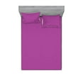 thumbnail image 1 of Ambesonne Modern Fitted Sheet & Pillow Sham Set, Rotary Spinning Art, Full, Dark Magenta, 1 of 2