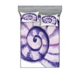 thumbnail image 1 of Ambesonne Modern Fitted Sheet & Pillow Sham Set, Sea Ocean Marine, Full, Purple and White, 1 of 2