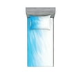 thumbnail image 1 of Ambesonne Modern Fitted Sheet & Pillow Sham Set, Waves Cloudy Sky, Twinxl, Blue White, 1 of 2