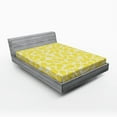 thumbnail image 1 of Ambesonne Modern Fitted Sheet, Pineapple Fruit, Full Size, White and Yellow, 1 of 2