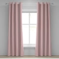 thumbnail image 1 of Ambesonne Modern Grommet Curtain, Chevron Lines Borders, 50" x 72", Dark Coral and White, 1 of 6