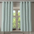 thumbnail image 1 of Ambesonne Modern Grommet Curtain, Oval Point Stripes, 50" x 63", Pale Blue Green, 1 of 6