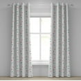 thumbnail image 1 of Ambesonne Modern Grommet Curtain, Pastel Color Polka Dots, 50" x 120", Blue Pink Grey, 1 of 6