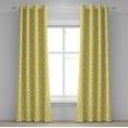 thumbnail image 1 of Ambesonne Modern Grommet Curtain, Pineapple Fruit, 50" x 108", White and Yellow, 1 of 6