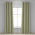 thumbnail image 1 of Ambesonne Modern Grommet Curtain, Yellow Grey Zig Zag, 50" x 84", Pale Grey and Mustard, 1 of 6