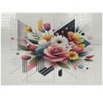 thumbnail image 1 of Ambesonne Modern Jigsaw Puzzle, Colorful Floral Huddle Leafy, Heirloom-Quality Fun Activity for Family Durable Cardboard, 1000 pcs, Rose Eggshell Multicolor, 1 of 5