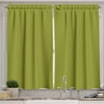thumbnail image 1 of Ambesonne Modern Kitchen Curtains, Overlapped Circular Pattern, 55"x24", Green Brown and Fawn, 1 of 3