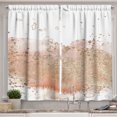 thumbnail image 1 of Ambesonne Modern Kitchen Curtains, Pastel Weathered Watercolor, 55"x45", Peach Ecru White, 1 of 3