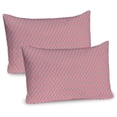 thumbnail image 1 of Ambesonne Modern Pillow Sham 2 Pack, Girl Holds Umbrella Hipster, 30"x20", Pale Pink and Turquoise, 1 of 3