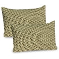 thumbnail image 1 of Ambesonne Modern Pillow Sham 2 Pack, Grunge Royal Style Retro, 30"x20", Pale Yellow and Black, 1 of 3