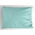 thumbnail image 1 of Ambesonne Modern Pillow Sham, Oval Shapes Dots, 26" X 20", Pale Blue White, 1 of 2