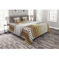 thumbnail image 1 of Ambesonne Modern Quilted Bedspread Set 3 Pcs, High Tech Theme Image, Queen Size, Grey Yellow Pale Orange, 1 of 3