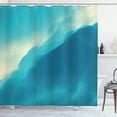 thumbnail image 1 of Ambesonne Modern Shower Curtain, Art Cloud Wave, 69"Wx84"L, Blue and White, 1 of 5