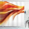 thumbnail image 1 of Ambesonne Modern Shower Curtain, Blurred Smock Art Rays, 69"Wx84"L, Orange Red, 1 of 5