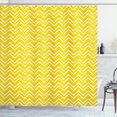 thumbnail image 1 of Ambesonne Modern Shower Curtain, Chevron Pattern Yellow, 69"Wx84"L, Yellow and White, 1 of 5