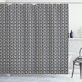 thumbnail image 1 of Ambesonne Modern Shower Curtain, Circles Grunge Graffiti, 69"Wx75"L, Black and White, 1 of 3