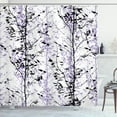 thumbnail image 1 of Ambesonne Modern Shower Curtain, Forest Illustration Tree Art, 69"Wx70"L, Lavender Blue, 1 of 4